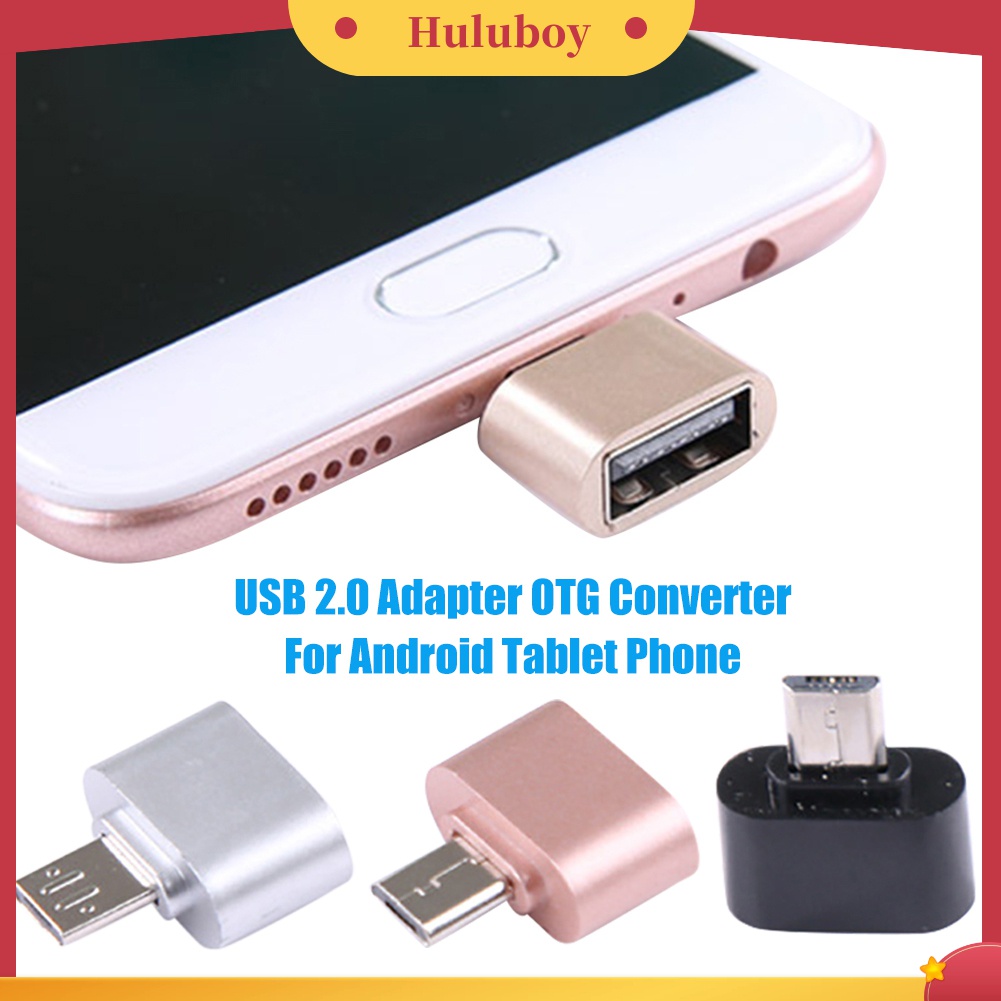 2pcs Adapter Converter Micro USB to USB 2.0 OTG Untuk Tablet Android