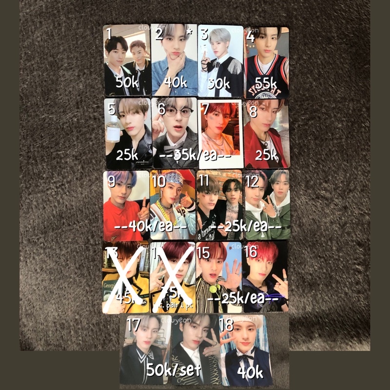 THE BOYZ ERIC PHOTOCARD PC TC THRILL RIDE REAL MAVERICK ABAS CHRISTMASSY RTK TINCASE LAPO EVERLINE B