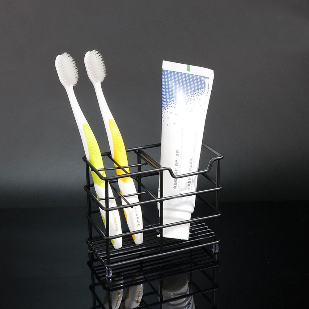 Suyo Tempat Sikat Gigi Multi Fungsi Tahan Karat Hemat Ruang Stainless Steel Dapur Organizer Stand
