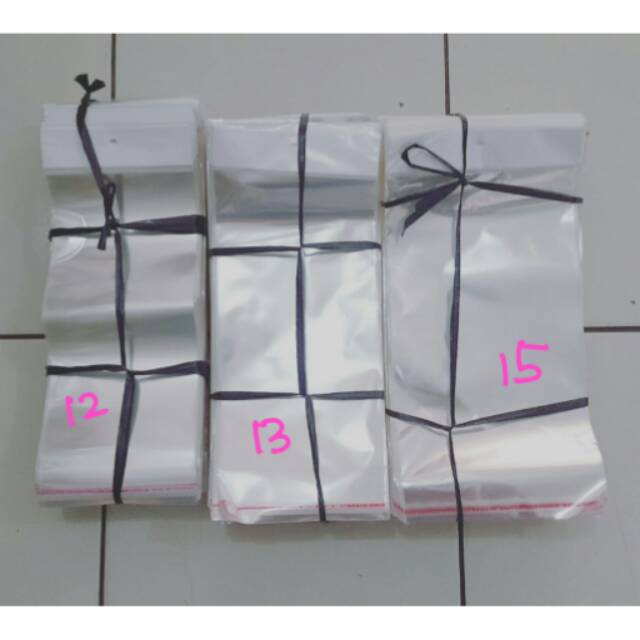 Plastik OPP Perlize 13x28(24,5)+4cm Plastik Kemasan Plastik Aksesoris Plastik Gantungan
