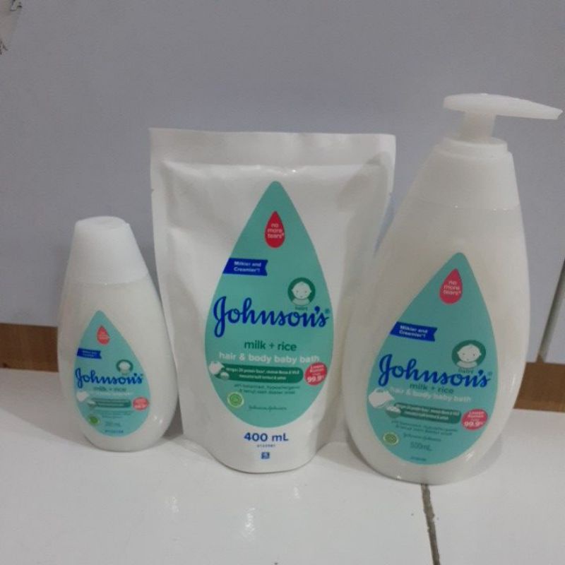 Johnsons Milk+Rice Hair &amp;Body Baby Bath