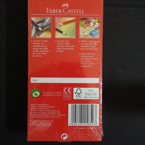 

Bagus Pensil Warna Faber-Castell Classic 12 Warna Limited