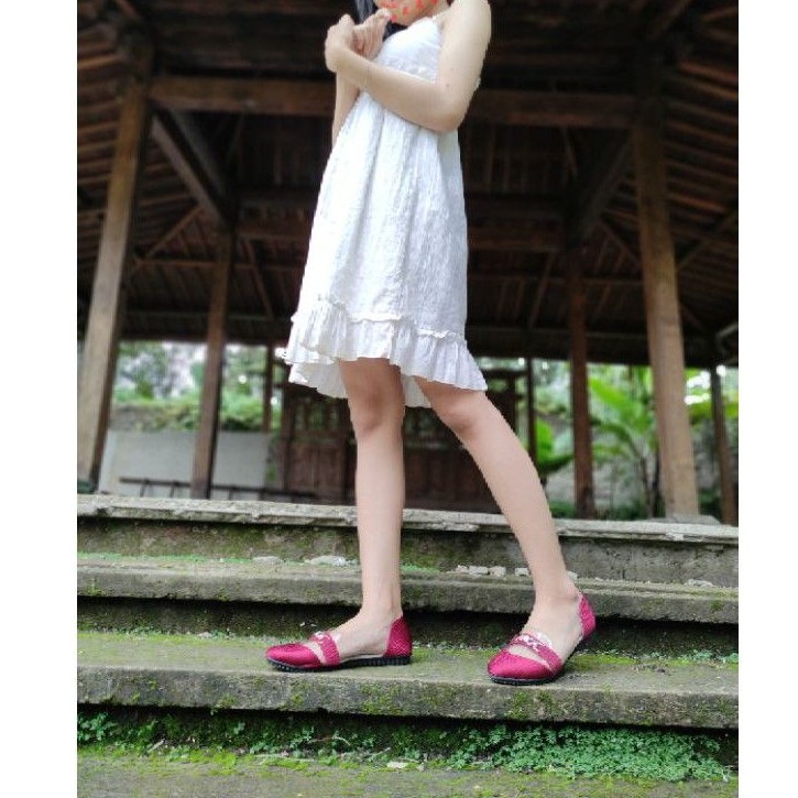 SEPATU WANITA FLAT SHOES CANTIK - HASTIA