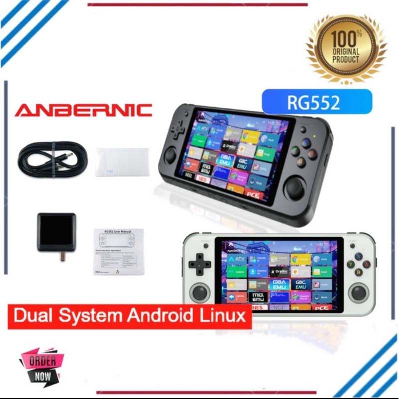 Anbernic RG552 Retro Video Game Console Dual systems Android Linux
