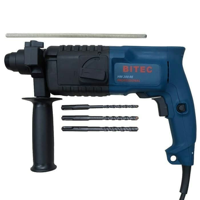 Mesin Bor Beton Rotary Hammer HM200RE BITEC HM 200 RE TEMBOK New / Original