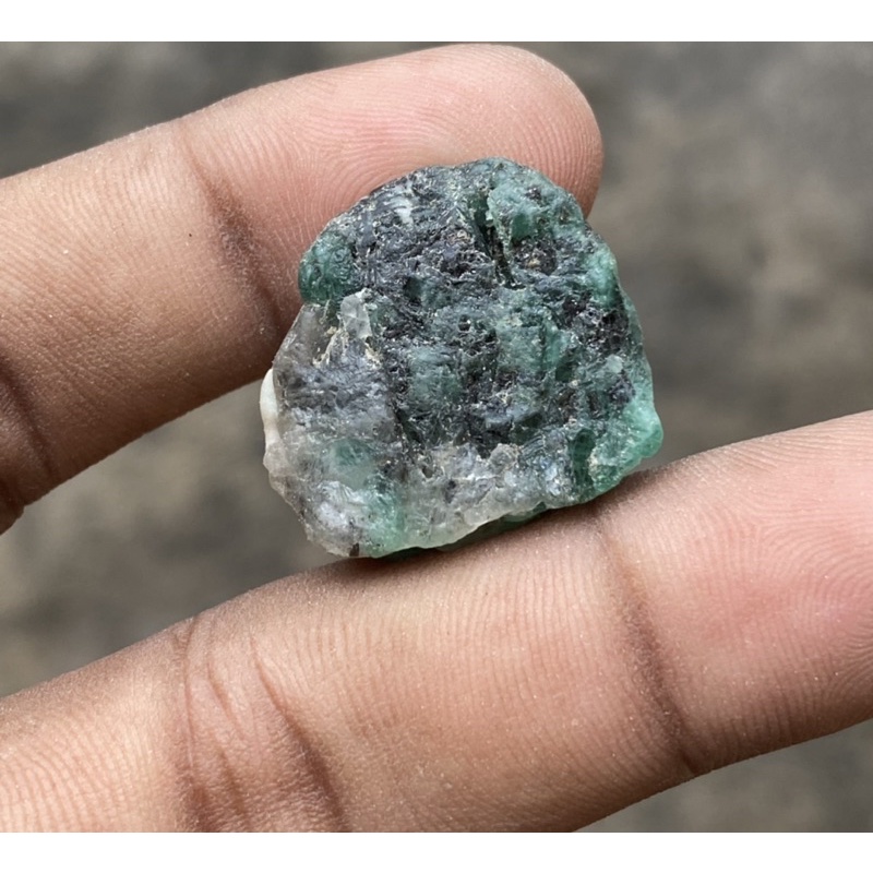 Natural Emerald Rough Batu Bongkahan zamrud Batu Bahan Jamrud Buat Koleksi