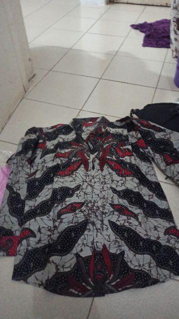 Agrapana Kemeja Batik Slim Fit Pria Lengan Panjang Baju Batik Slimfit Lengan Panjang Modern Adwitiya