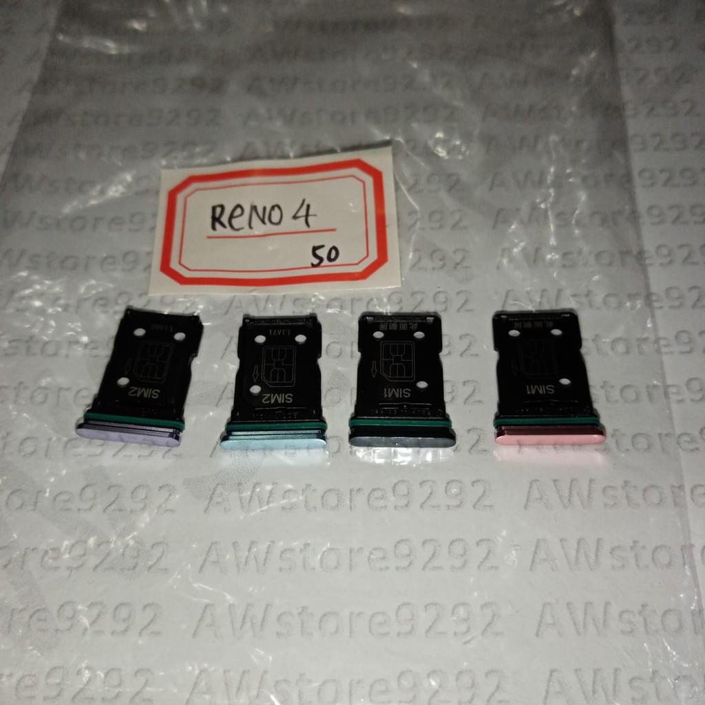 Slot Tempat Dudukan Kartu Simcard Sim card Lock Simtray Sim Tray OPPO RENO 4