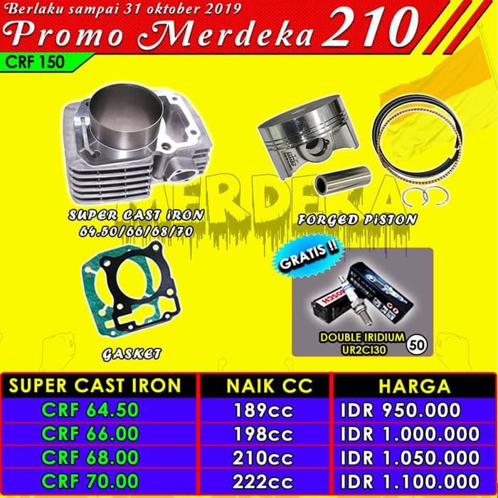 PROMO Paket Boreup BRT 68mm Cast Iron Honda CRF 150 LIMITED