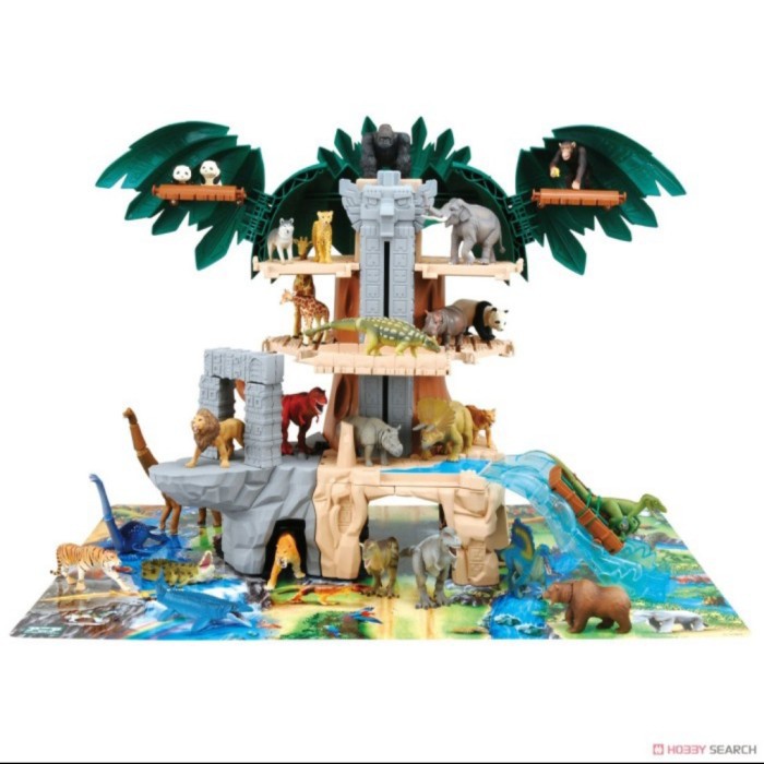Takara Tomy Ania Combine Jungle Tree Animal Zoo Tomica Original