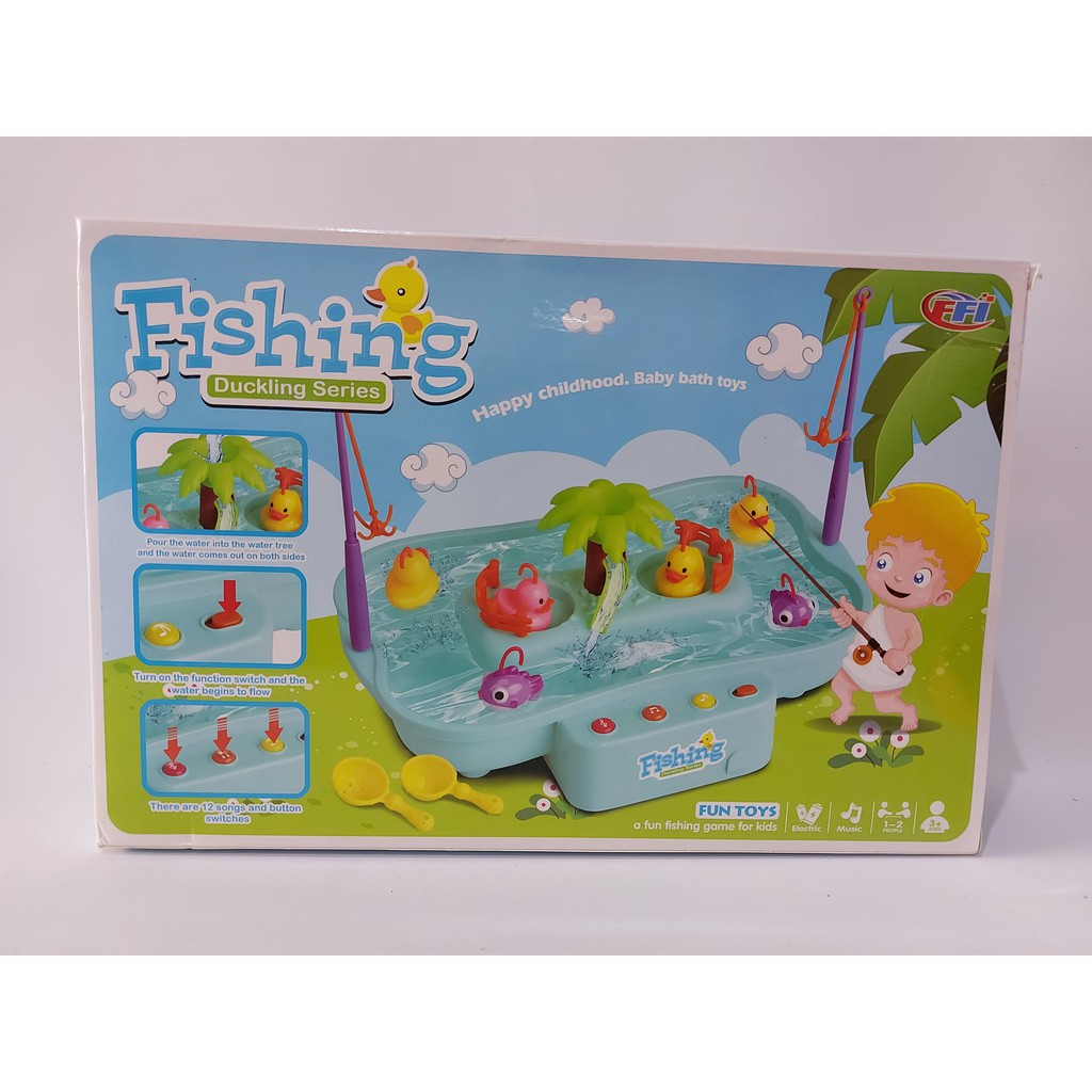 H0087 HAPPY KIDS MAINAN FISHING GAME ELEKTRONIK DUCKLING FU-1116 PANCINGAN IKAN-5