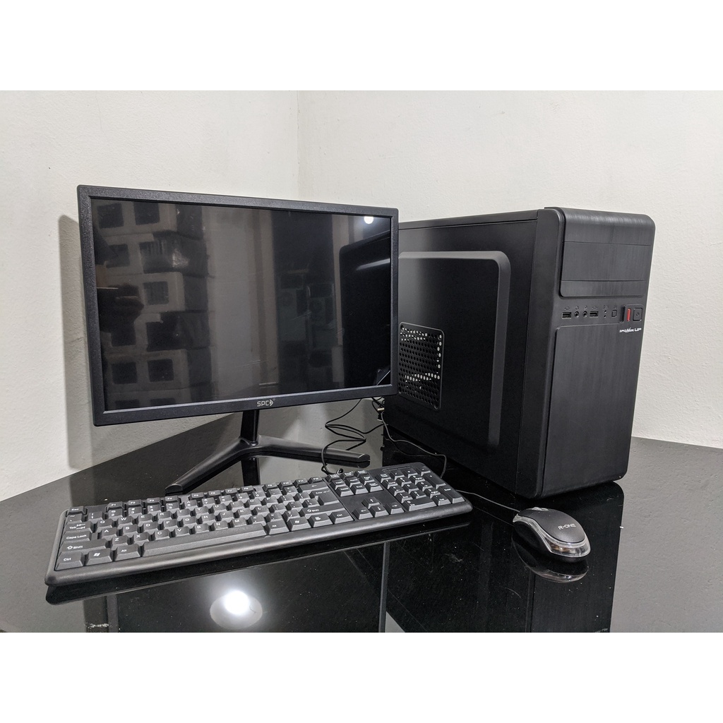 PC CORE i7 LENGKAP RAM 8GB SSD 120GB HDD 500GB LED 19&quot; KEY MOUSE