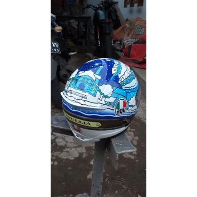 helm kyt falcon repaint agv tavullia