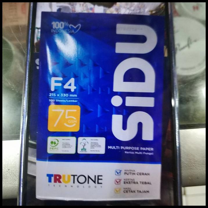

Kertas F4 75 Grm Sidu