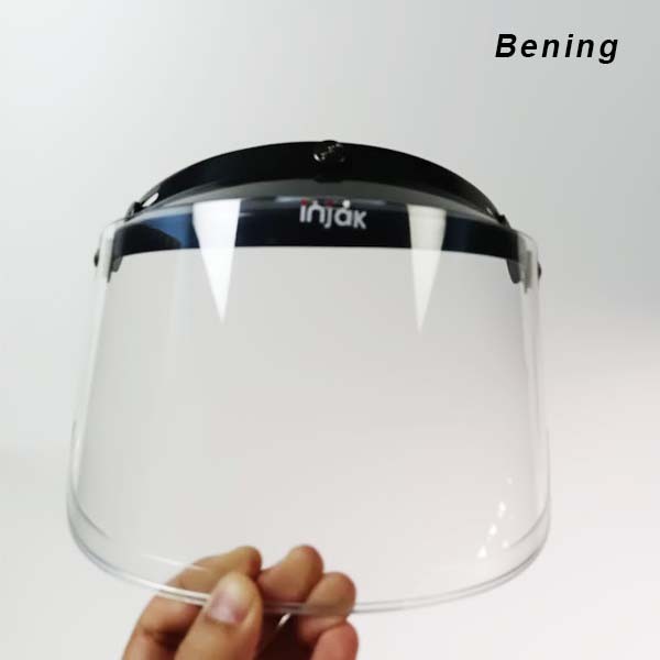 Kaca Helm Retro Model Bogo Datar Bening