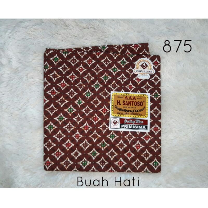 KAIN JARIK SANTOSO GADING MAS / KAIN BATIK WARNA GADING