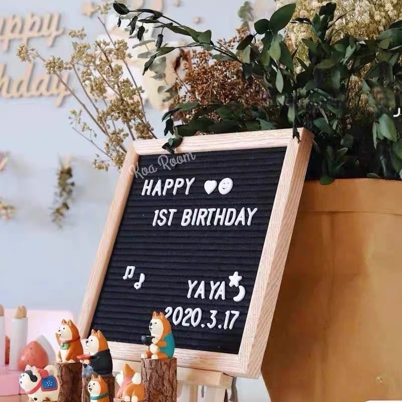 Felt Letter Board ( Papan Nama Bayi )