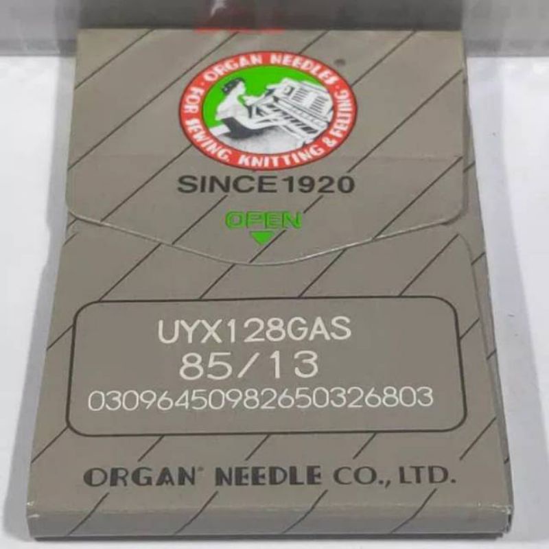 UY×128GAS 85/13 Jarum Overdeck/Kam/Kamkut Original