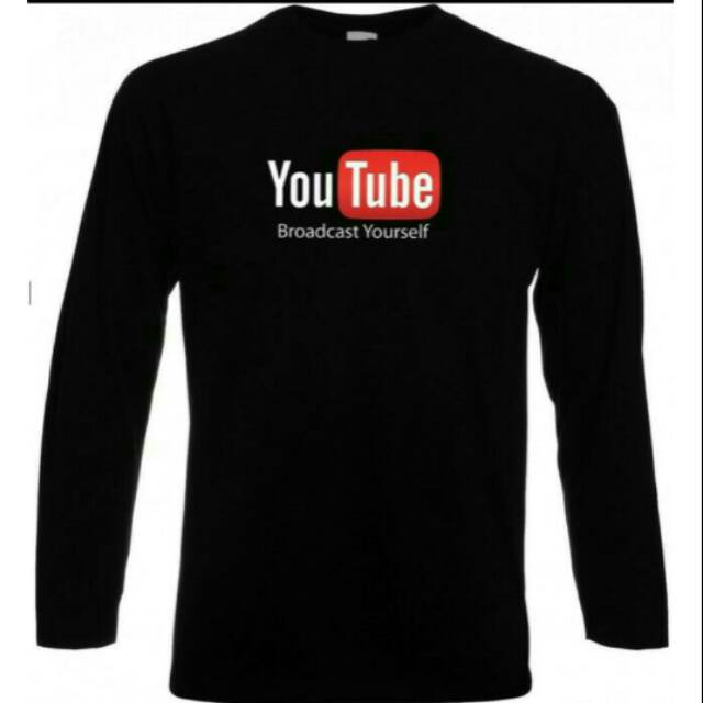 Kaos Lengan Panjang YouTube Broadcast