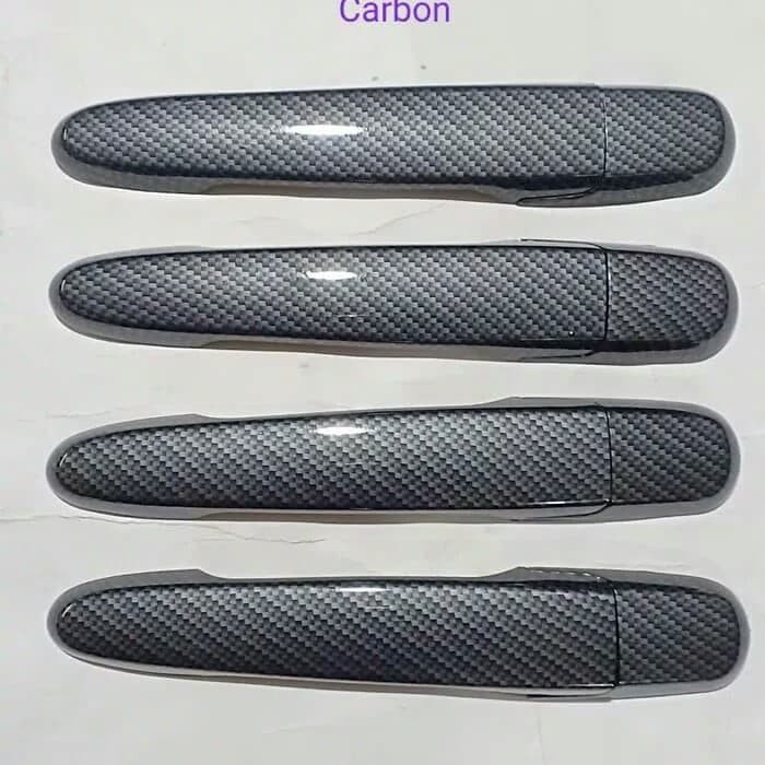 Cover Handle Pegangan Pintu Calya Sigra Full Carbon