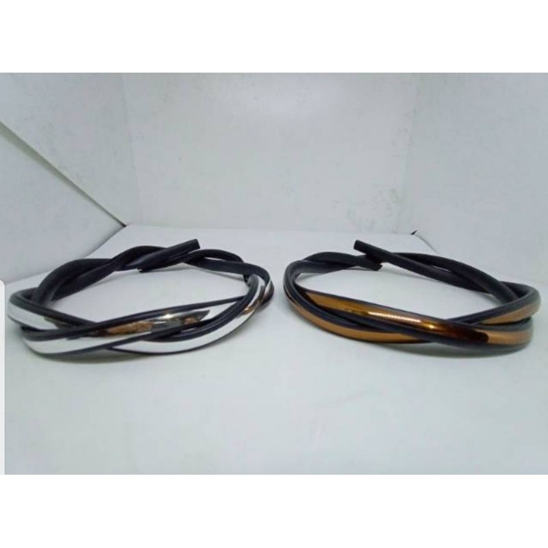 List Karet Helm chrome universal MURAH