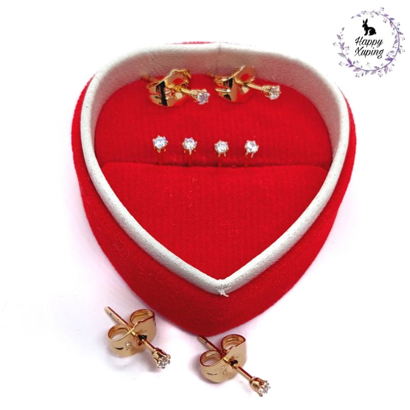 GIWANG XUPING ASLI TITANIUM FASHION KOREA LAPIS-EMAS MODEL MATA BUNGA XUPING ORIGINAL