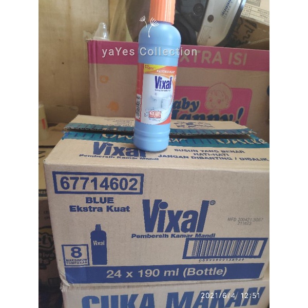 Vixal Pembersih Kamar Mandi 175 / 160 ml botol Kecil extra Kuat pembersih kerak 10x