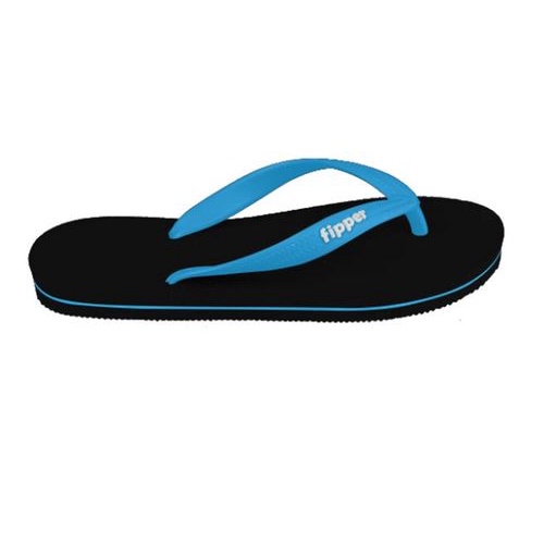 Sandal Fipper Slick Black Blue Sky Original