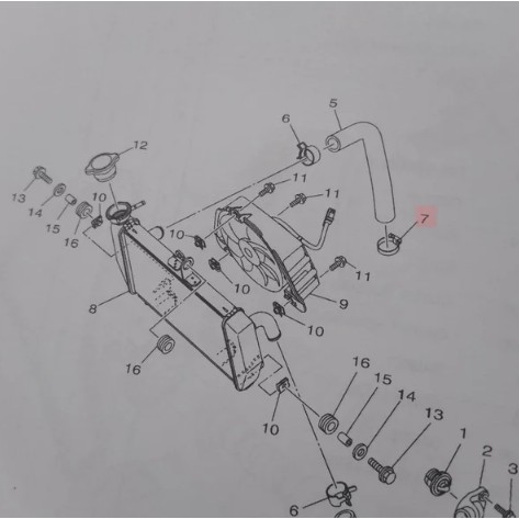 90450-28001 HOSE CLAMP ASSY KLIP CLIP KLEM KLEMAN KANCINGAN SELANG RADIATOR R25 R 25 MT25 MT 25 ORI