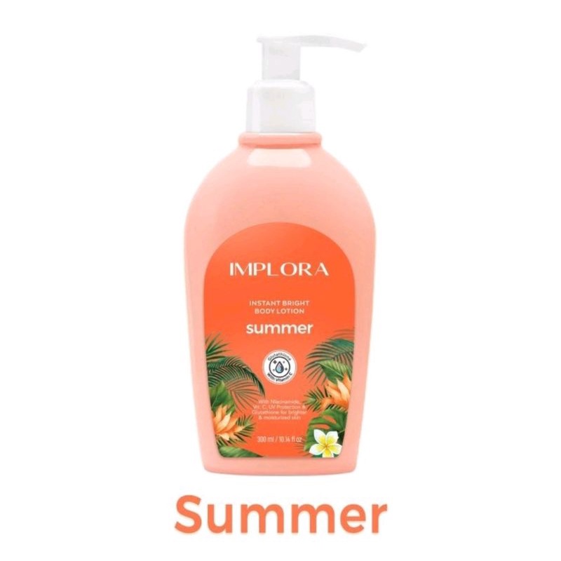 IMPLORA Instant Bright Body Lotion 300ml | 𝐒𝐭𝐚𝐫𝐠𝐚𝐳𝐞 | 𝐂𝐨𝐭𝐭𝐨𝐧 | 𝐃𝐚𝐲 𝐃𝐫𝐞𝐚𝐦 | 𝐁𝐫𝐞𝐞𝐳𝐞 | 𝐒𝐮𝐦𝐦𝐞𝐫