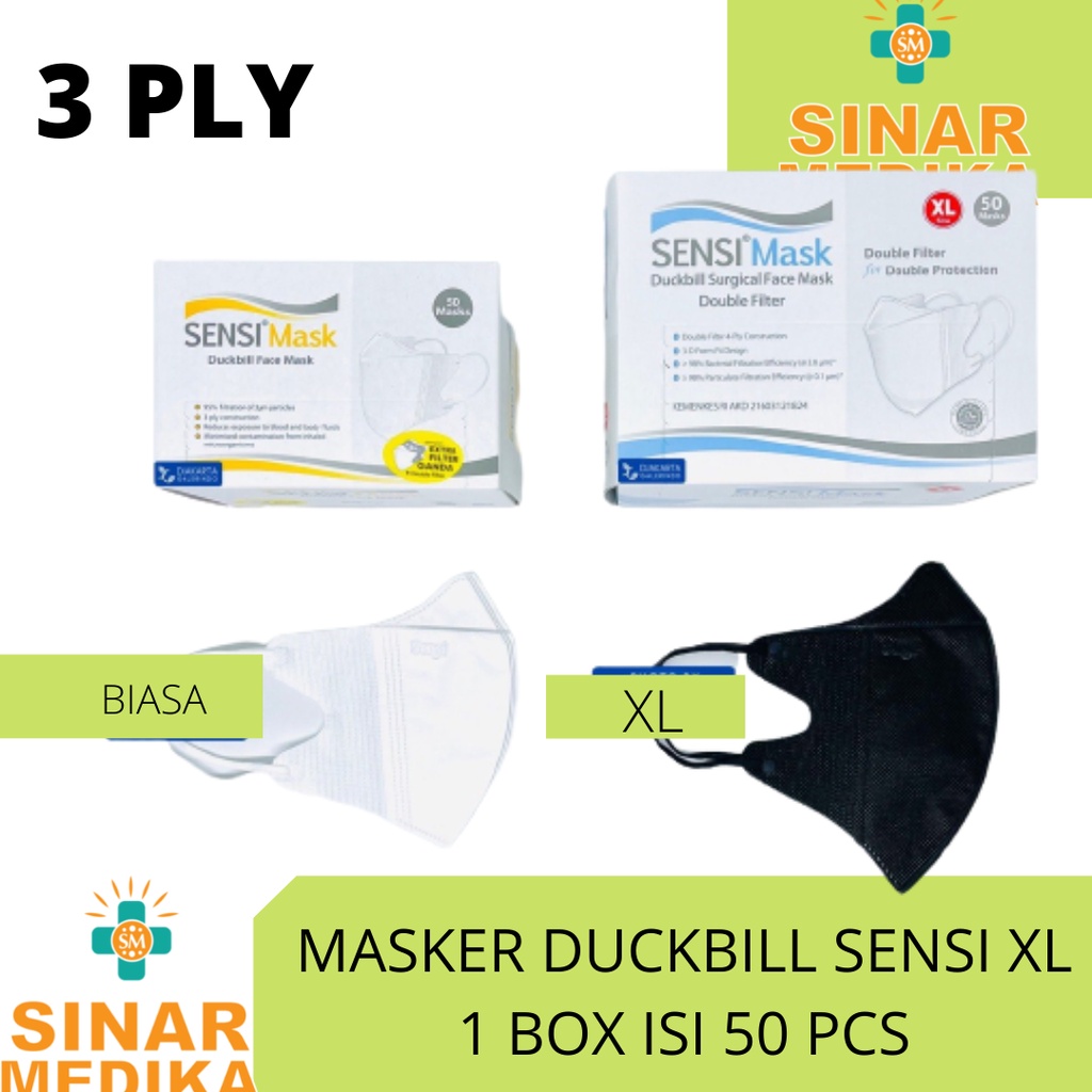 MASKER DUCKBILL SENSI ORIGINAL EMBOSSED AKD KEMENKES . FACE MASK DUCK BILL KARET DEBU PENUTUP HIDUNG MULUT BEBEK DARI ASAP MOTOR