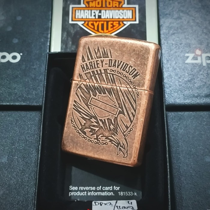 ZIPPO LIGHTER / MANCIS ORIGINAL - HARLEY DAVIDSON ANTIQUE COPPER