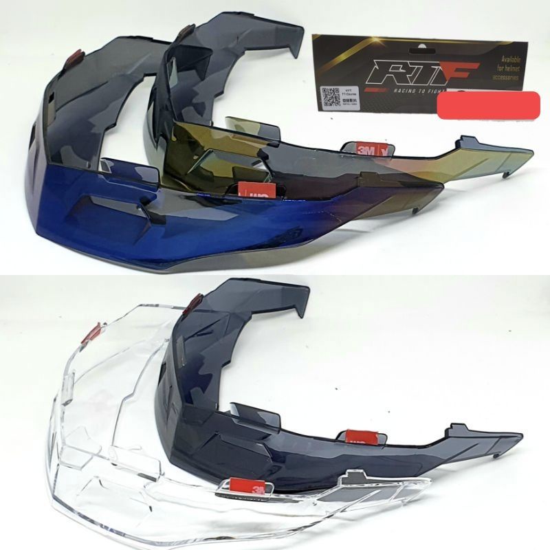 Jual Spoiler Kyt TTCourse Rtf 3D Premium Iridium smoke clear Spoiler