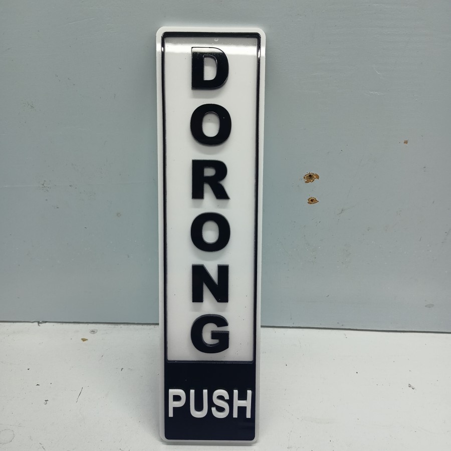 SIGN LABEL STICKER DORONG TARIK PINTU - DOOR SIGN PULL PUSH - 1 SET