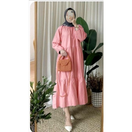 Sabrina MIDI Dress/Tunik wanita polos