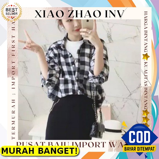 Kemeja Flanel Impor Pria Distro Flannel Lengan Panjang Pria,Kemeja Kotak Kotak Pria Lengan Panjang W