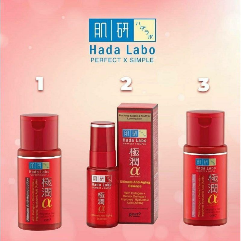 Hada Labo Paket Perawatan Gokujyun Alpha Ultimate Anti Aging 100ml