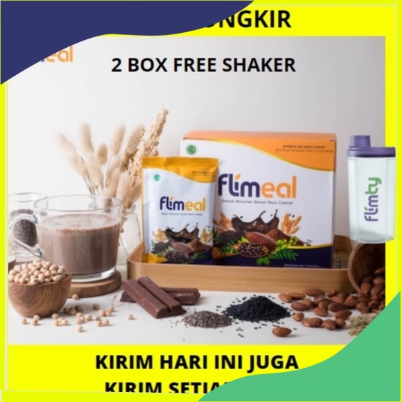 

FLIMEAL ISI 12 SACHET DIET RASA COKLAT SERBUK MINUMAN SEREAL SATU BOX BPOM HALAL BEST soopinthe