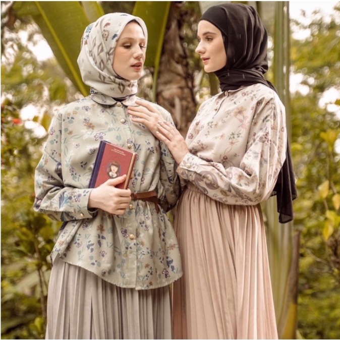 SALE NEW VZ Daneen Top Original (free mask) Vivi Zubedi Blouse All Size Crepe Premium