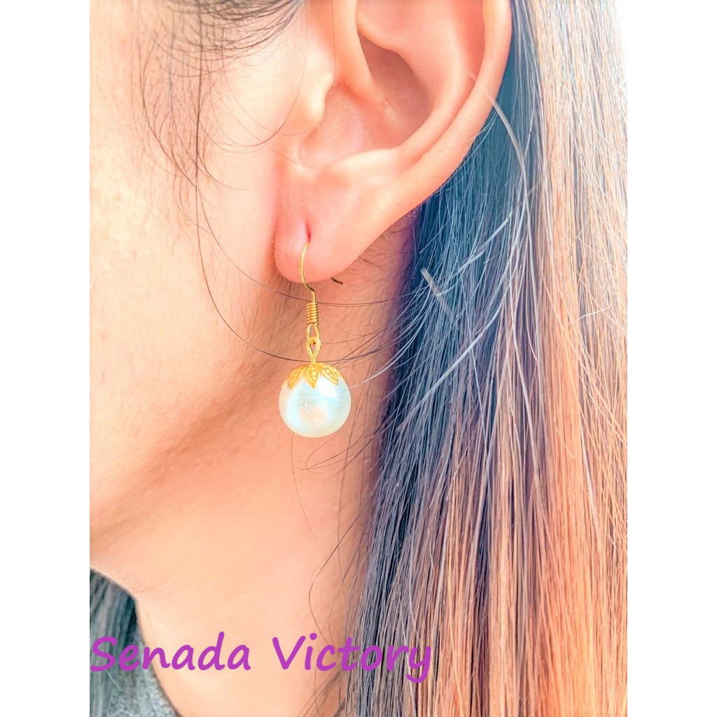 Senada Victory AM007 Anting Gantung Mutiara Satu Anting Korea Giwang Fashion