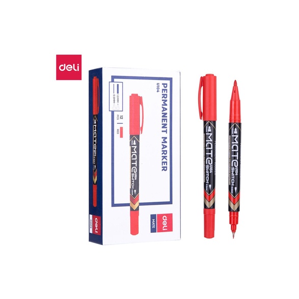 

Deli Spidol Permanent Marker (red) EU10440 (PCS)