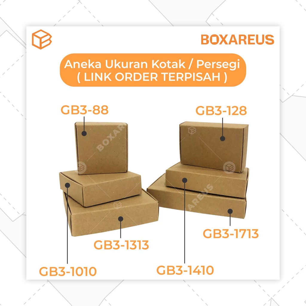 Gift Box Kotak Packing Packaging Souvenir Brown 17x13x3cm | GB3