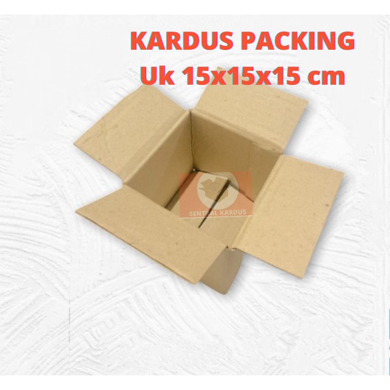 

KARDUS BOX / KARTON POLOS PACKING Uk. 15x15x15 CM
