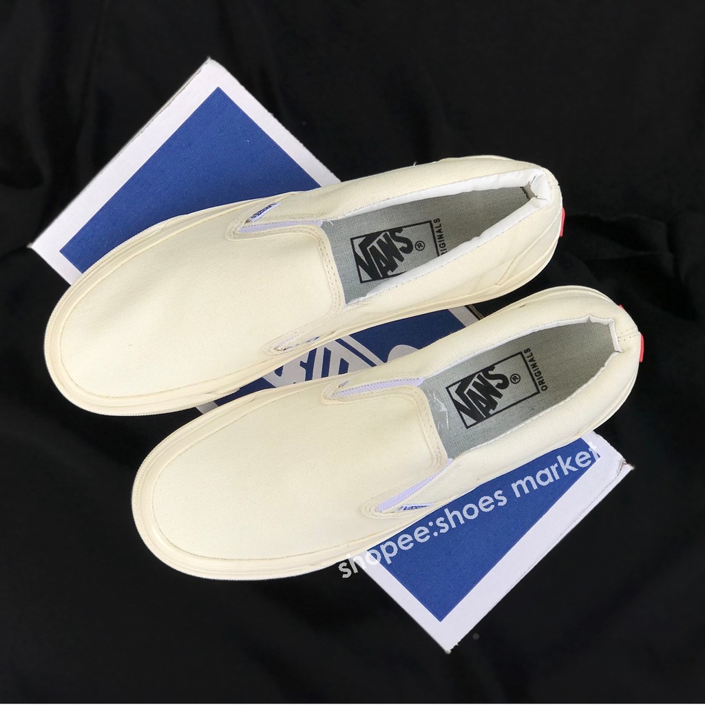 VANS SLIP ON OG OFF WHITE  MIROR PREMIUM IMPORT