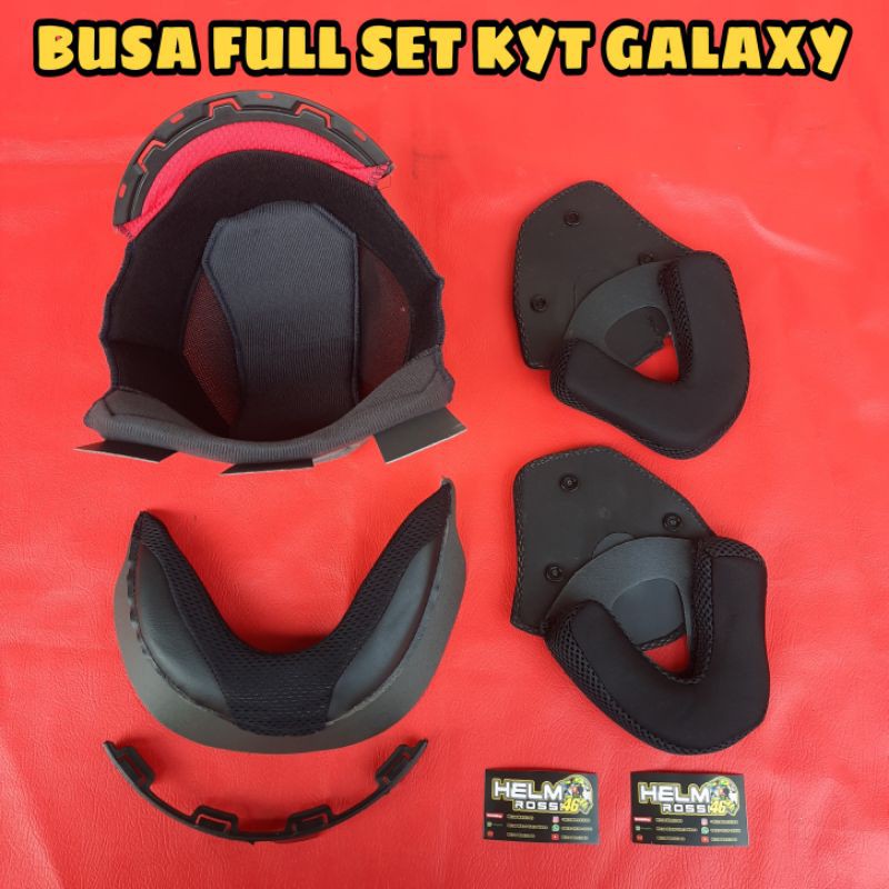 [COD) Busa set KYT GALAXY SLIDE - cheek pad crown pad nexroll busa pipi 1 set lengkap