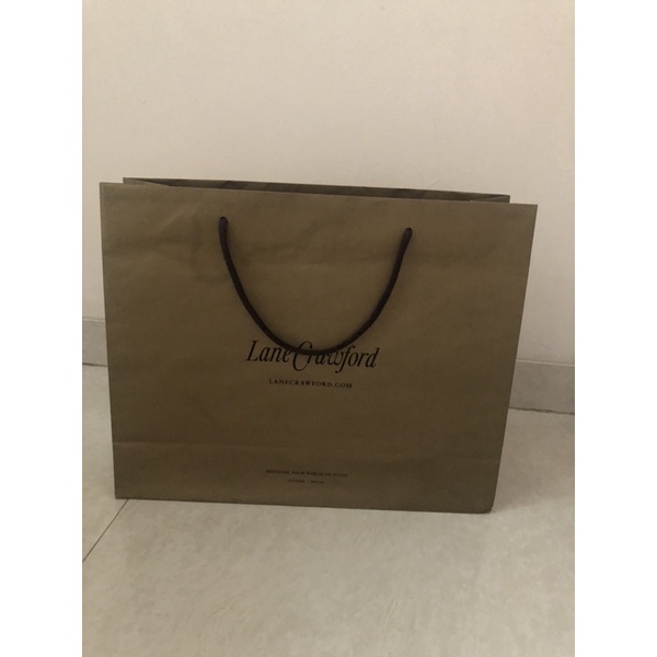 

Paper bag Lane Crawford original authentic