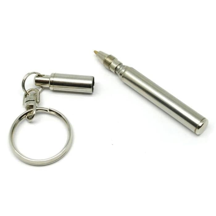 

Pulpen Bolpoin Keychain EDC Mini TelePen Telescopic True Utility Pen