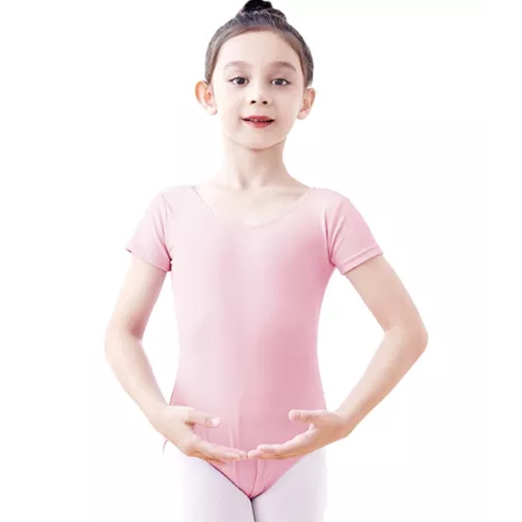 LEOTARD BALLET PINK RAD EXAM NYLON SPANDEX LYCRA ATASAN BALET GYM PRO PREMIUM ANAK