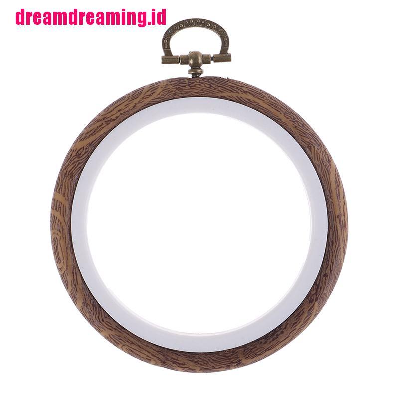 (dreamdreaming.id) Ring Hoop Frame Bordir Cross Stitch DIY Bahan Plastik 10cm