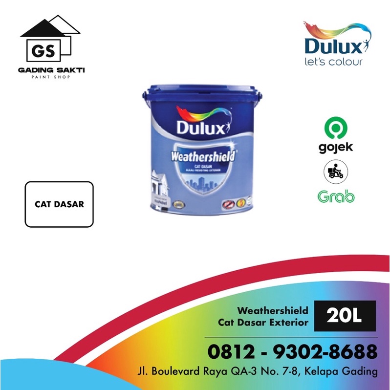 Dulux Weathershield Cat Dasar Exterior Pail 20Ltr
